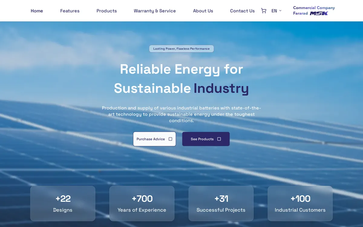 MSK website, light theme with indigo